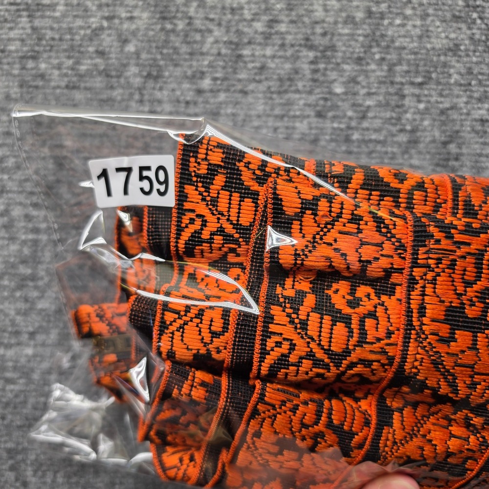 English Rose Orange Black Jacquard Knit Mini Skirt Small Fit Flare 7056K3F - Picture 6 of 6